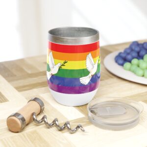 M25 Insulated Wine Tumbler: "Peace Dove"