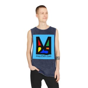 M25 Unisex Stonewash Sleeveless Tank Top BL (Big Logo)