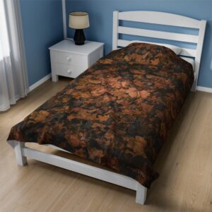 M25 Velveteen Plush Blanket: "Fall Leaves"