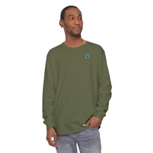 M25 Unisex Garment-Dyed Long Sleeve T-Shirt