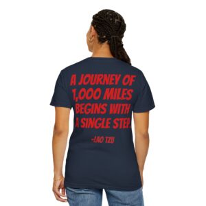M25 Legacy2 T-Shirt: Lao Tzu -  A Journey Begins With...