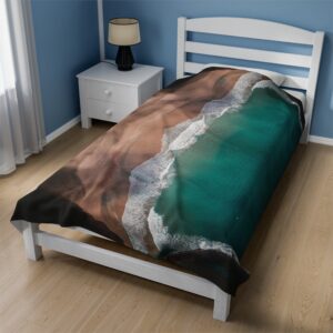 M25 Velveteen Plush Blanket: "Sandy Cove"