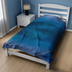 M25 Velveteen Plush Blanket: "Water World"