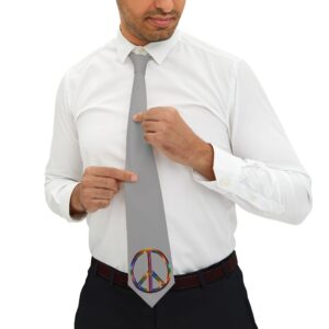 M25 Inspirational Necktie - Mod Peace Sign